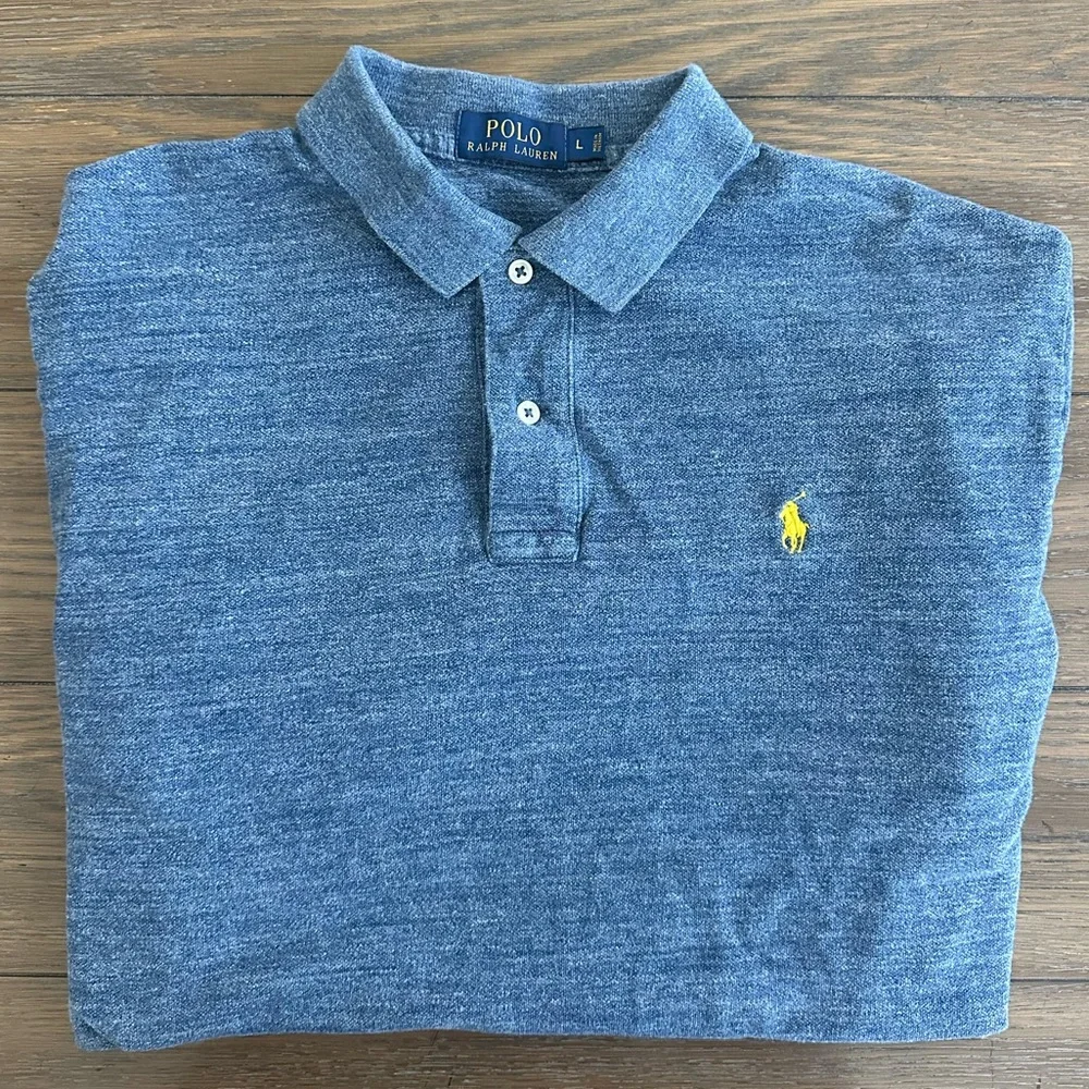 Polo by Ralph Lauren Heather Blue Polo Shirt‎ Size L
